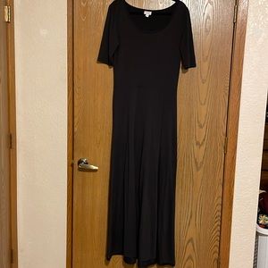 LuLaRoe Ana Black Dress size XL